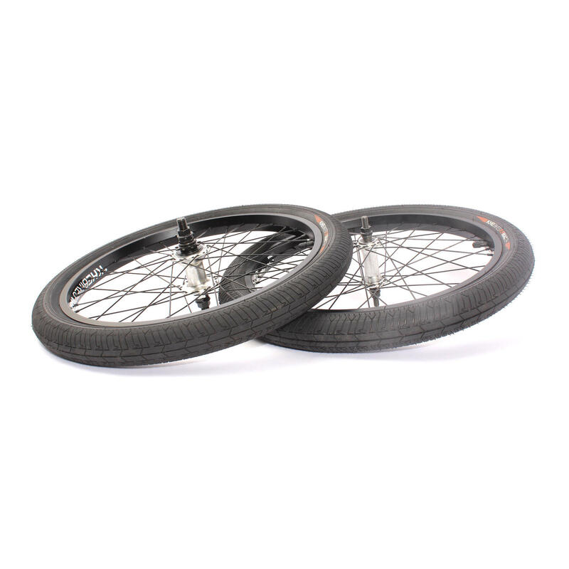 BMX kerékszett gumiabroncsokkal együtt KHE MAC2 20 inch 14mm / 10mm S/B