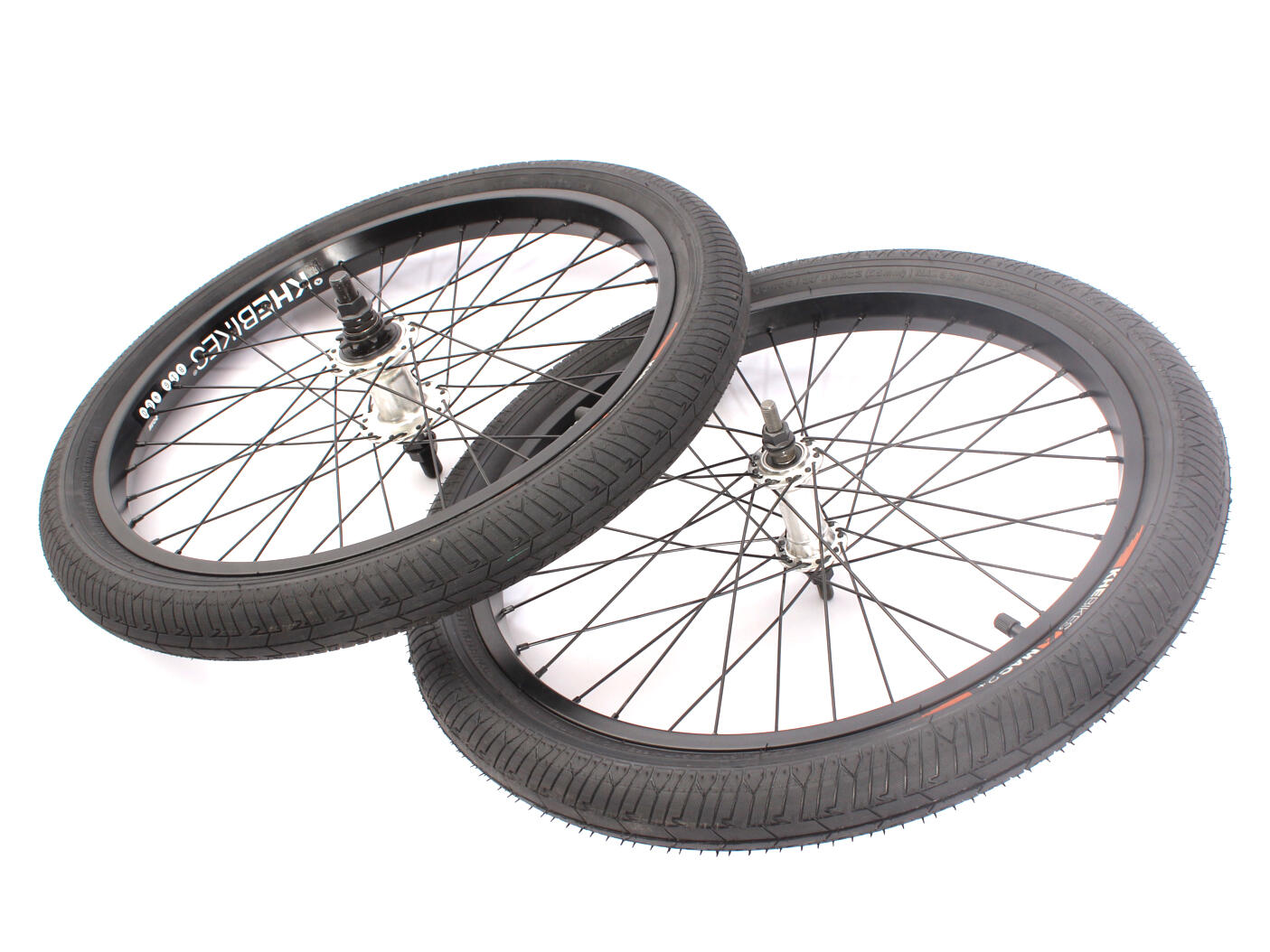 Conjunto de rodas bmx incl. Pneus khe mac2 20 polegadas 14mm / 10mm s/b
