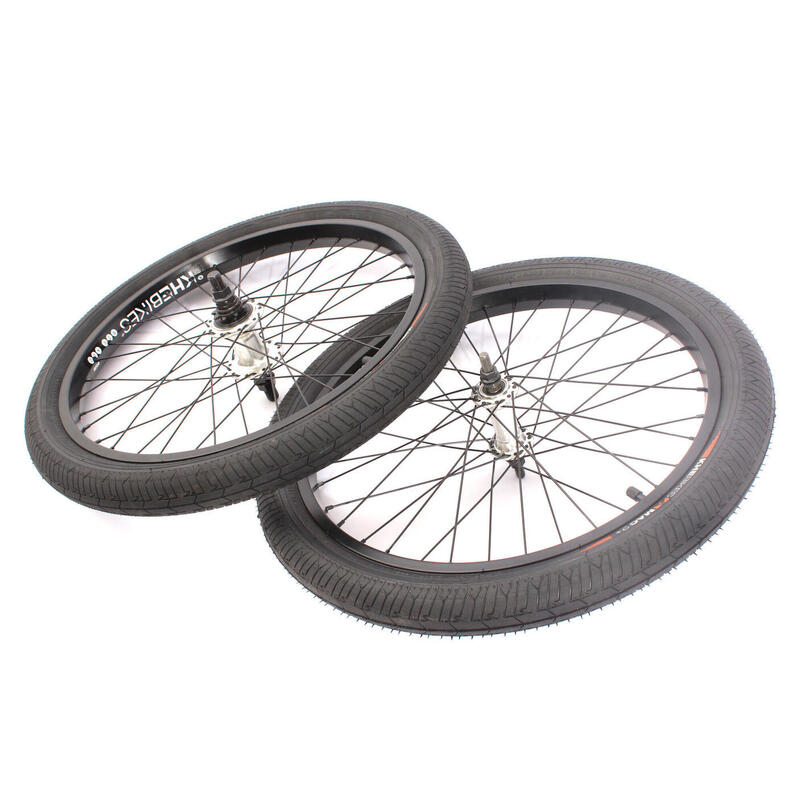 BMX kerékszett gumiabroncsokkal együtt KHE MAC2 20 inch 14mm / 10mm S/B