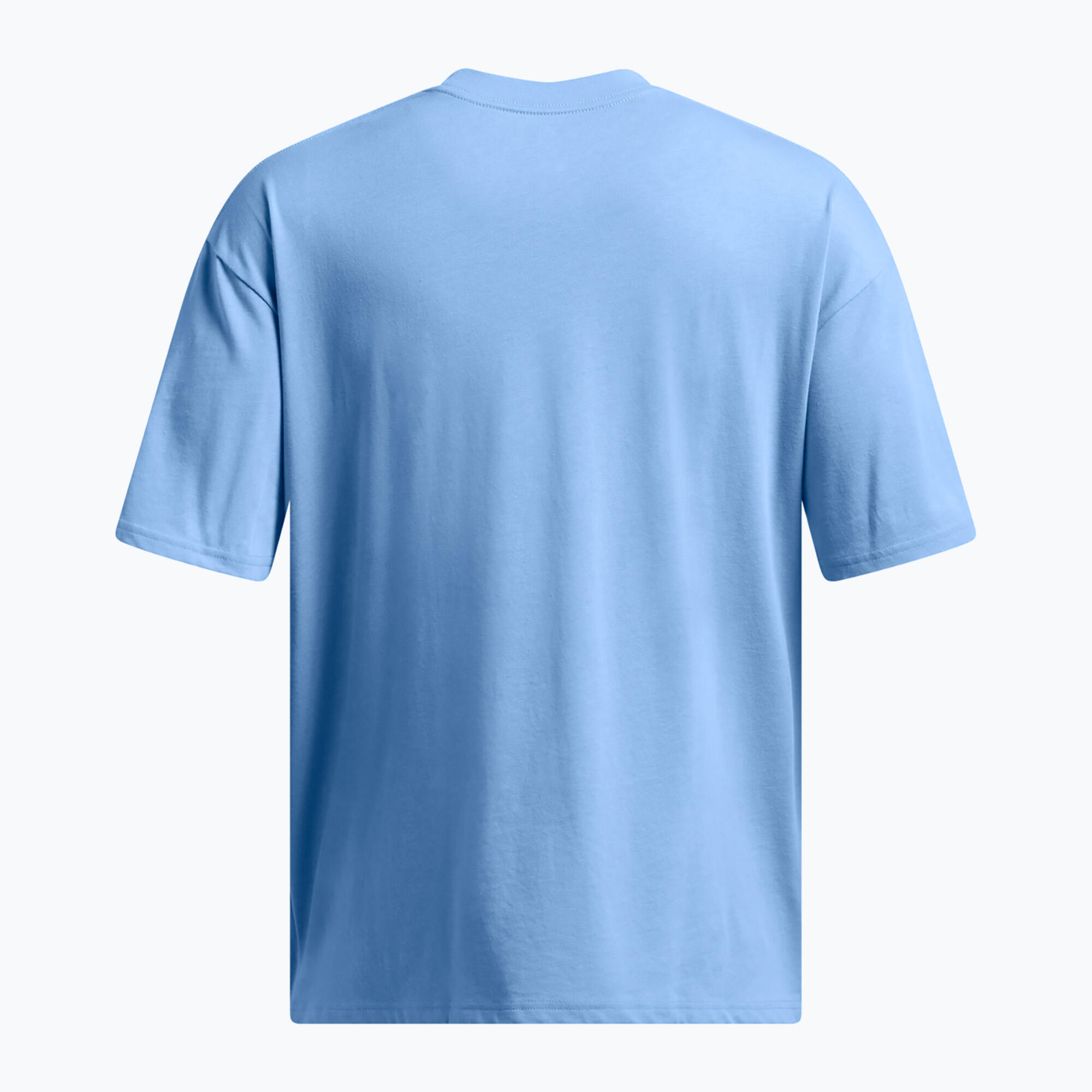 T-Shirt Manches Courtes Under Armour Heavyweight Logo Bleu S Homme 4/5