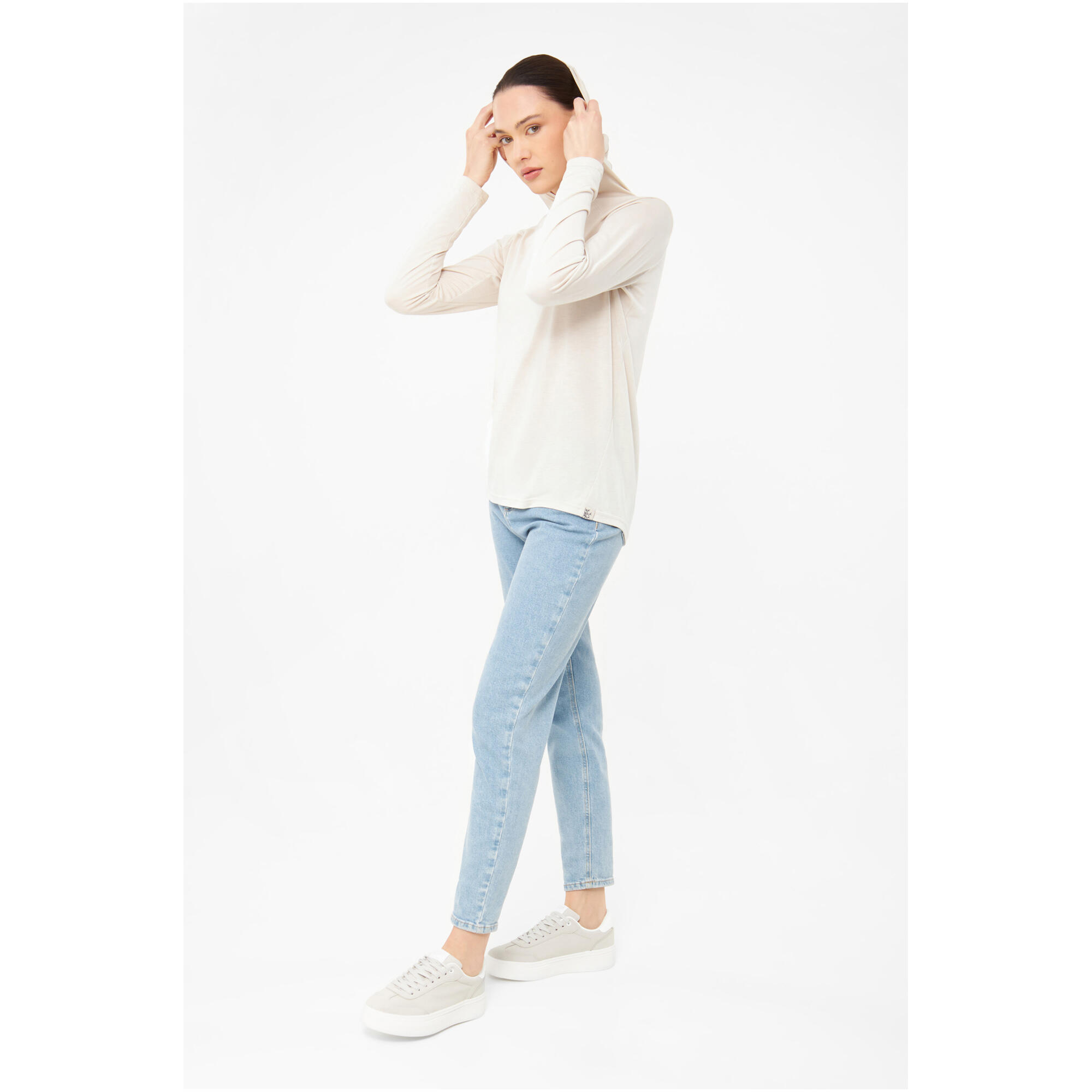 Felpa con cappuccio da donna Viking Canby Bamboo 3/7