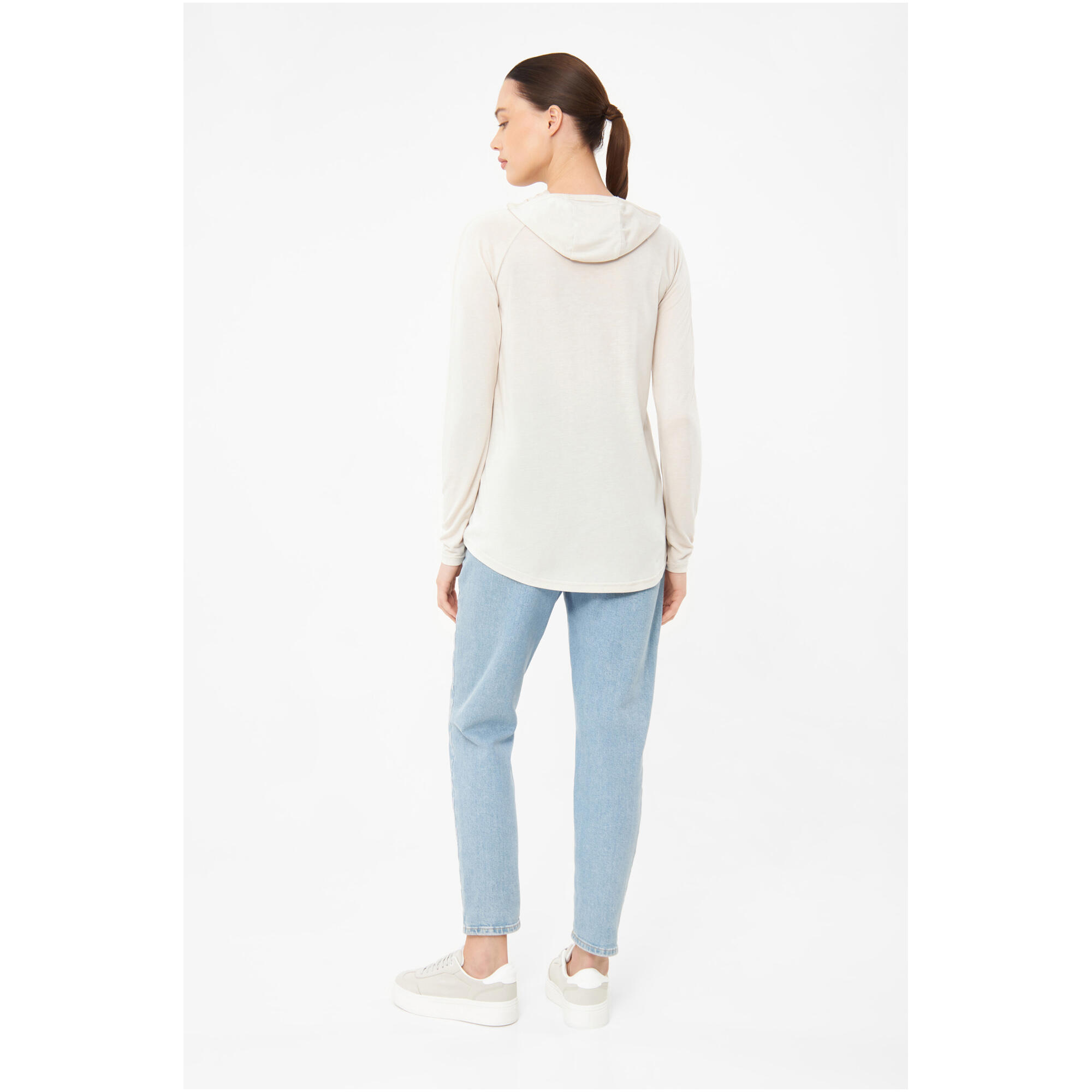 Felpa con cappuccio da donna Viking Canby Bamboo 2/7