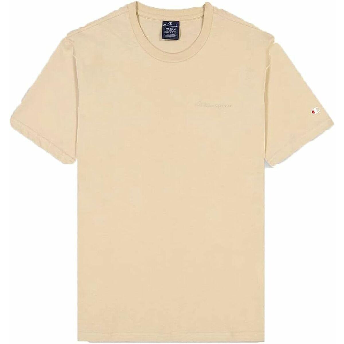 Camiseta de Manga Corta Hombre Champion Crewneck Beige 5/5