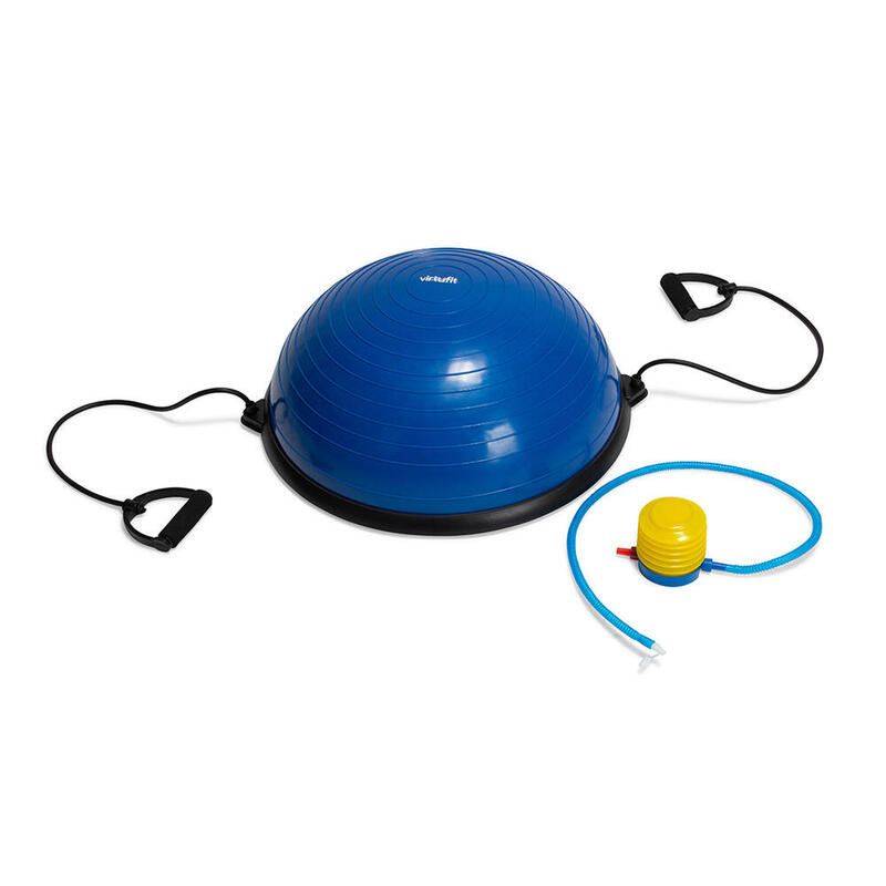 Balance Ball Trainer - Trainingshalbball mit Pumpe - 2 Zugbändern