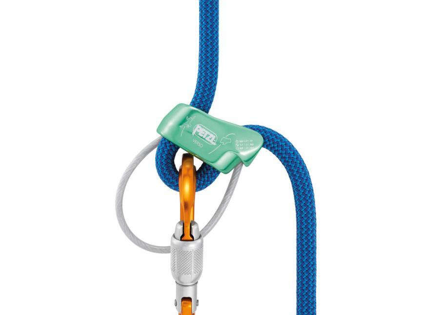 Petzl VERSO assureur vert compact 55 g alu compatible cordes 8,5–11 mm 2/3