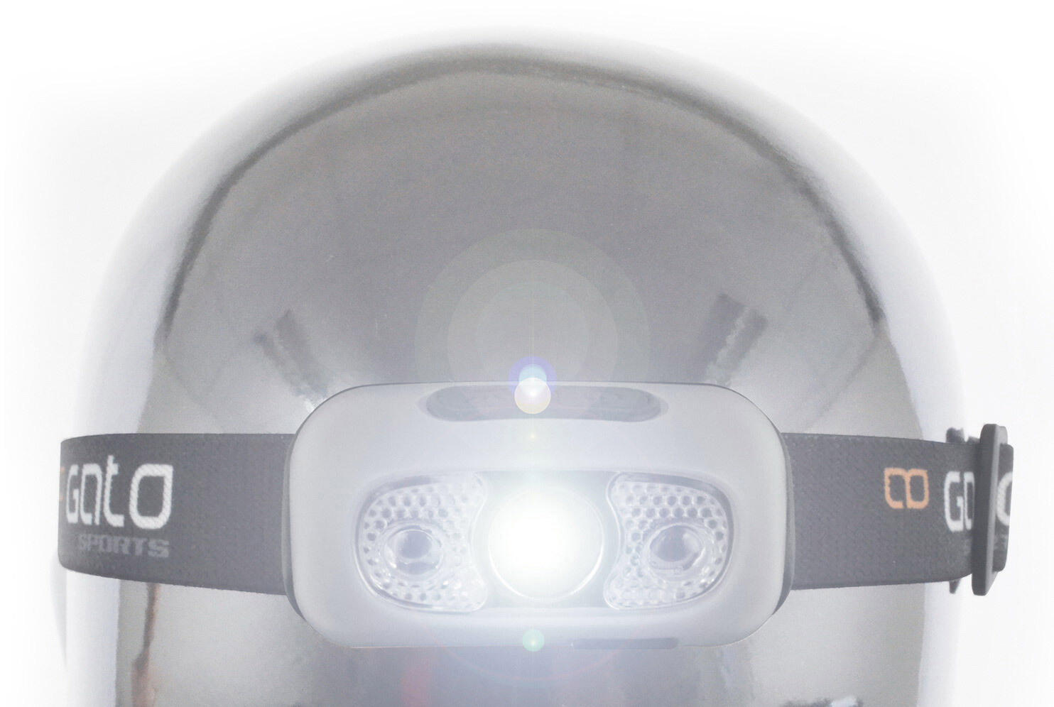 Kopf-/Helmlampe USB grau Einheitsgröße 4/5