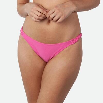 Barts bikini dames isla braided cheeky tanga hot pink
