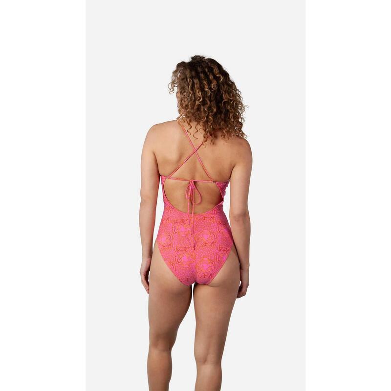 Barts Ailotte Plunge One Piece Hot Pink