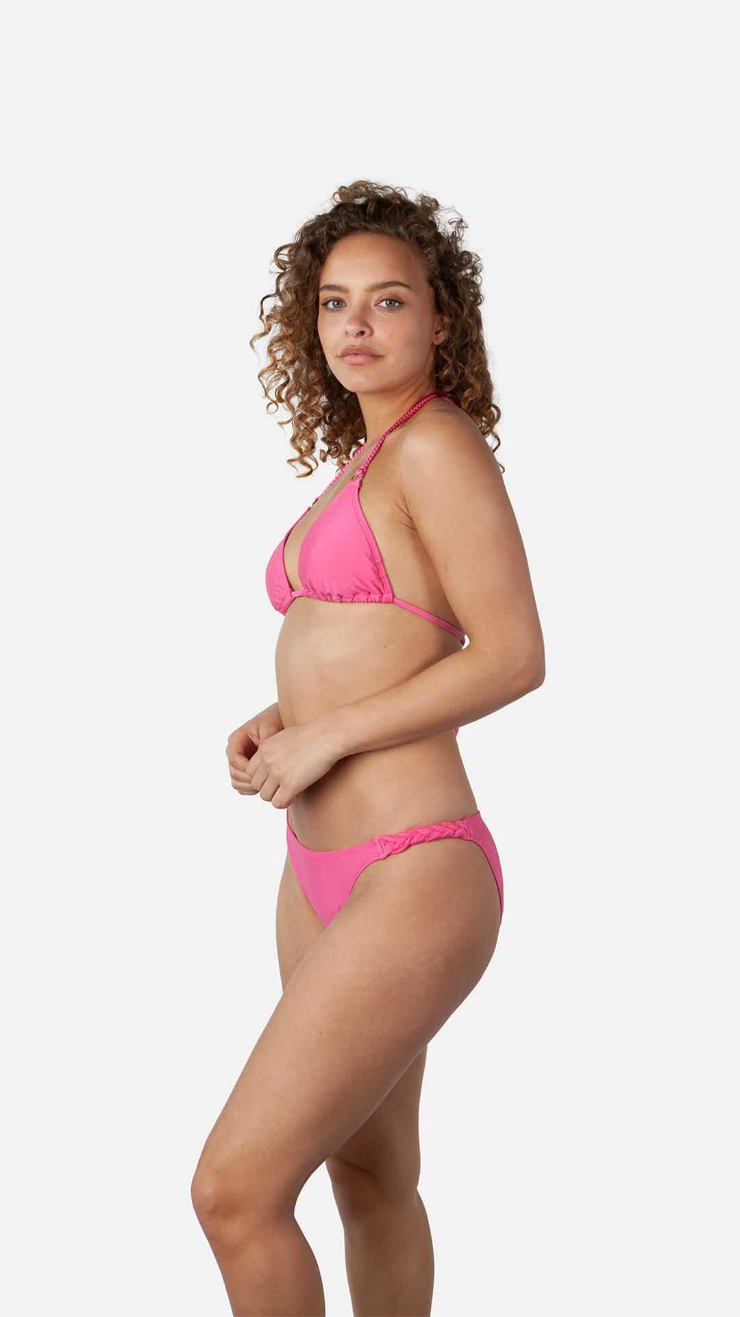 Bikini femme Barts Isla Braided Cheeky Tanga Rose vif 3/4