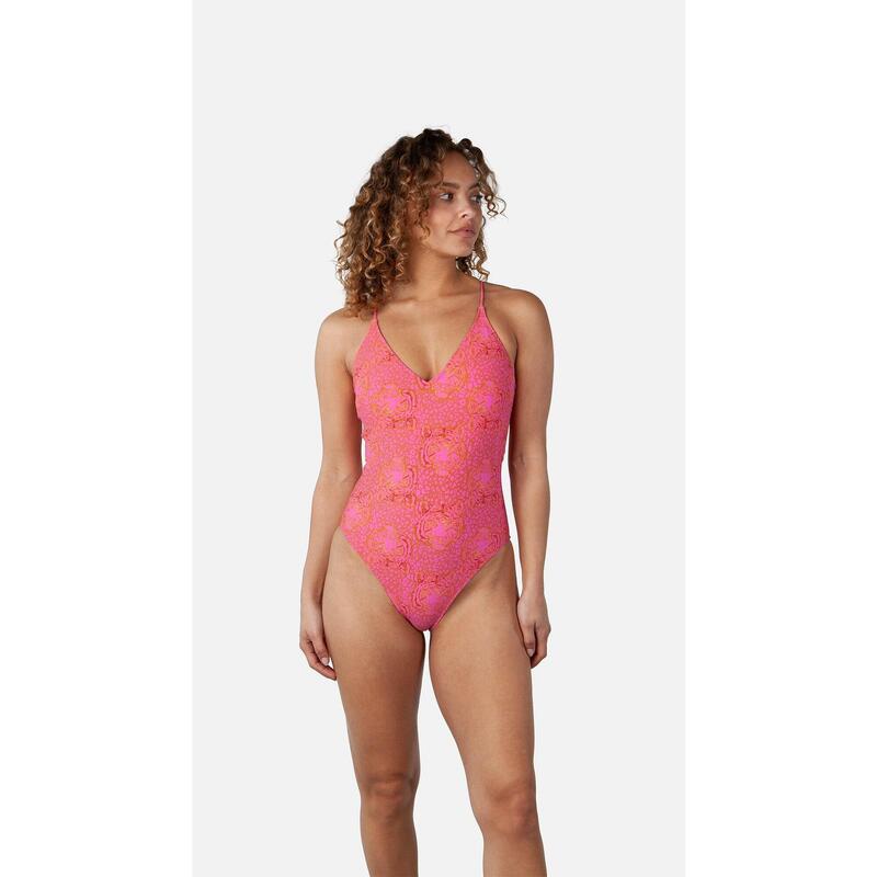 Barts Ailotte Plunge One Piece Hot Pink