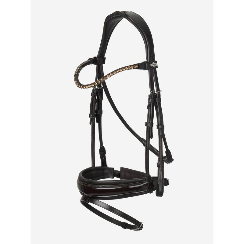 Paardrijden - Unisex -  Brown - -kudos Patent Dressage Bridle