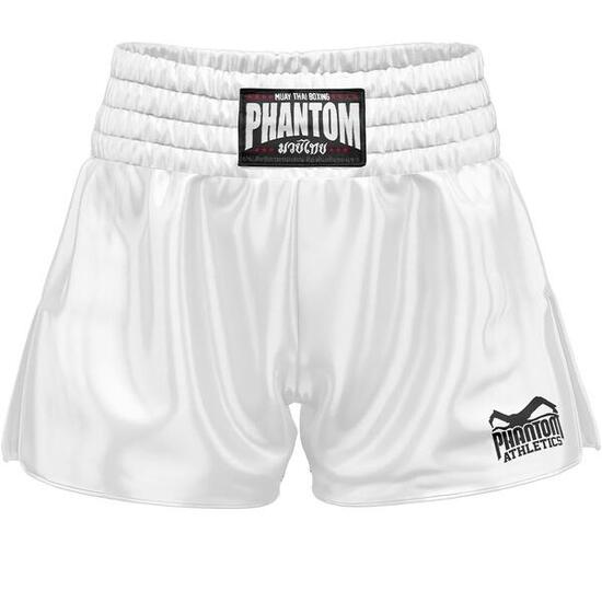 Muay-Thai-Shorts Phantom Team – Weiss – S