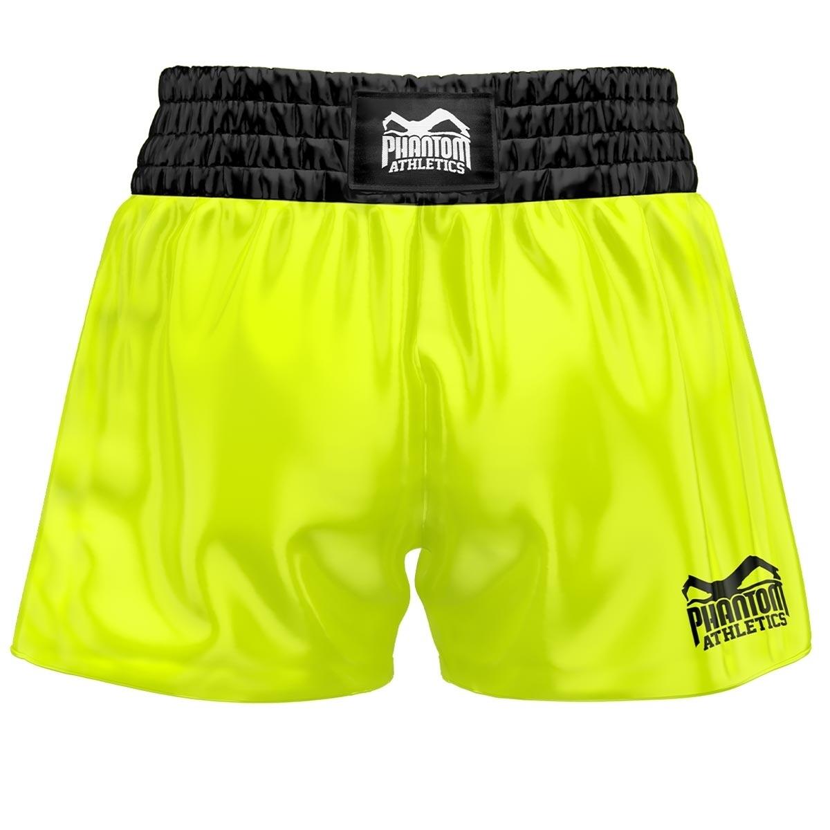Muay-Thai-Shorts Phantom Team – Neon-Gelb – XL 2/2