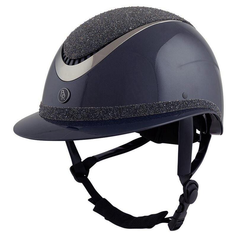 Helm - Paardrijden - Unisex -  Navy - Br