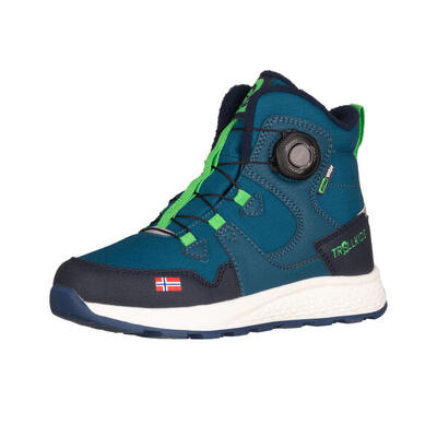 Kinder Winterschuhe Bergen Mid Cut dunkel Marine/Frischgrün