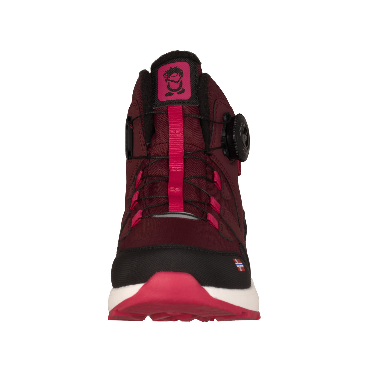 Kinder Winterschuhe Bergen Mid Cut Burgunderrot/Magenta 4/7