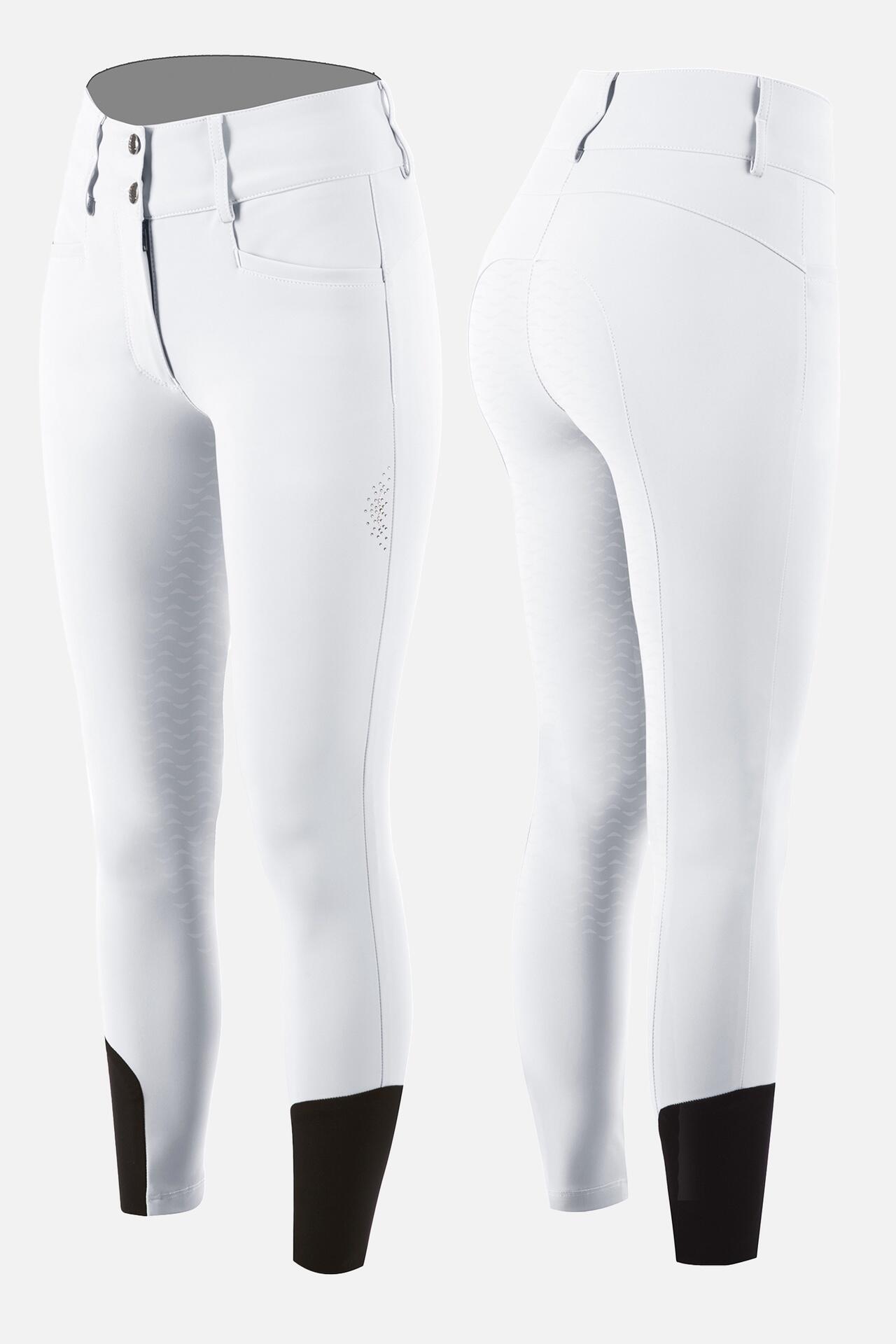 ANIMO ITALIA Animo Nuka Full Grip Dames Rijbroek Wit -
