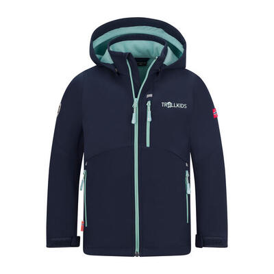 Mädchen Softshell-Jacke Balestrand Helle Beere/Madeirablau/Lagunenblau