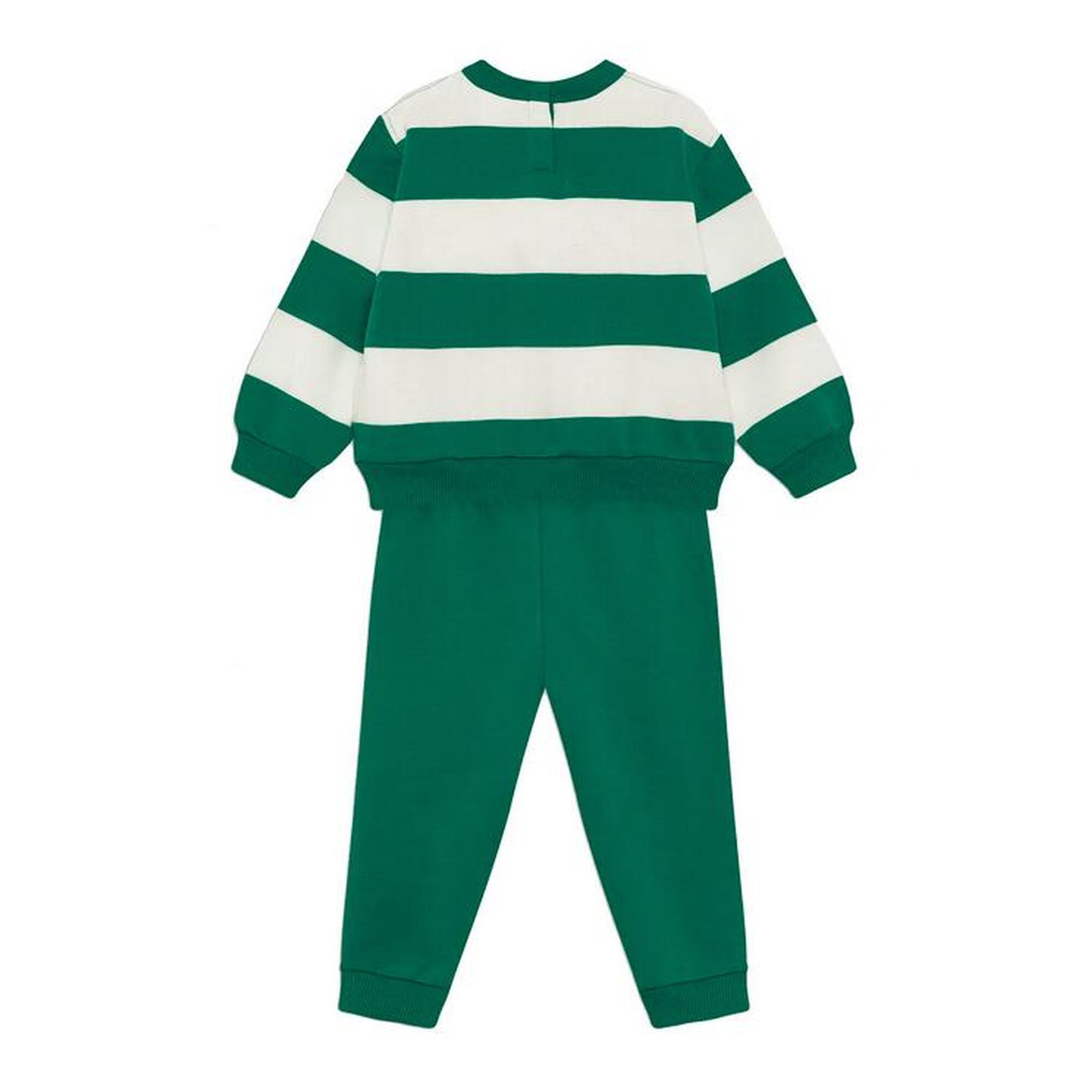 Tuta bambino nike stripe relax - verde/bianco