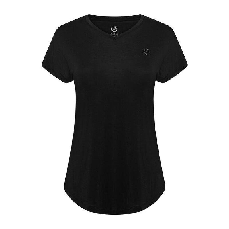 Camiseta de Manga Corta Mujer Dare 2b Agleam Negro