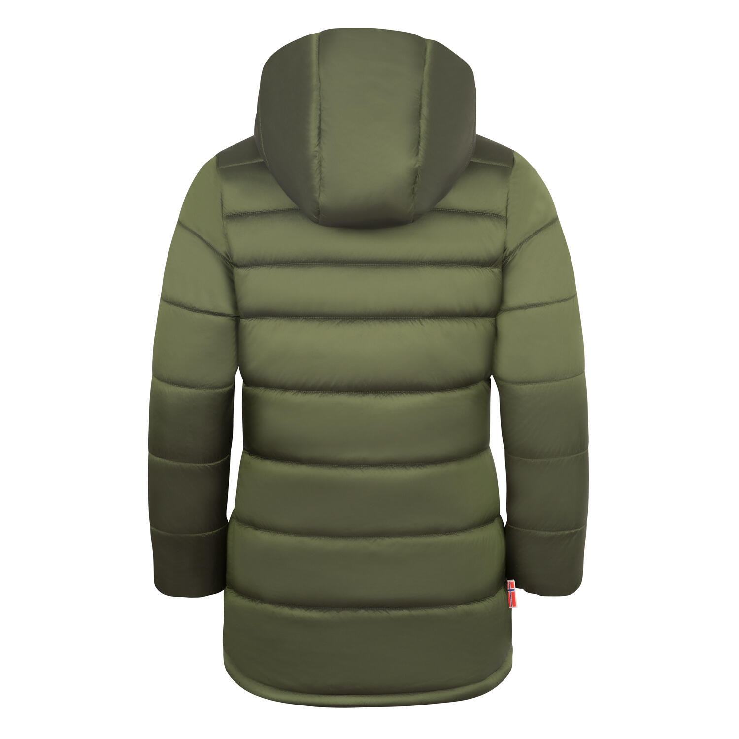Mädchen Wintermantel Trondheim  Dunkle Olive/Marine/Dämmerung Rosa 2/3