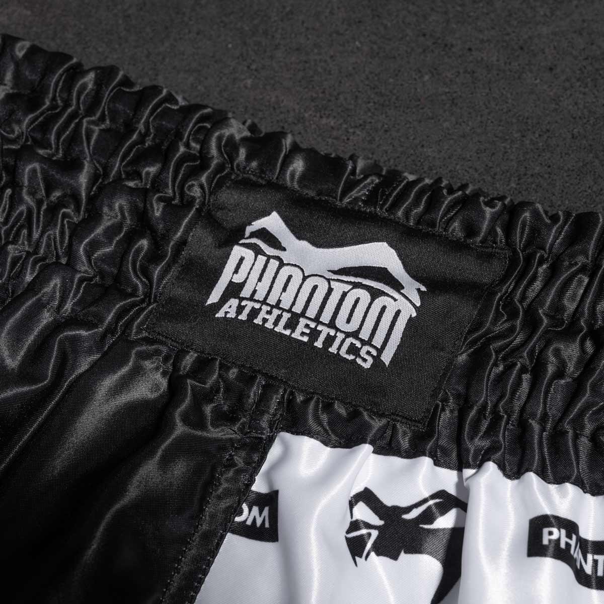 Short Muay Thai Legend Phantom – Noir / Blanc – XXL 3/3