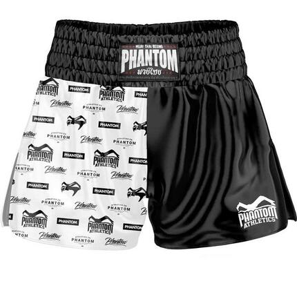 Muay Thai Shorts Legend Phantom – Schwarz / Weiss – XL
