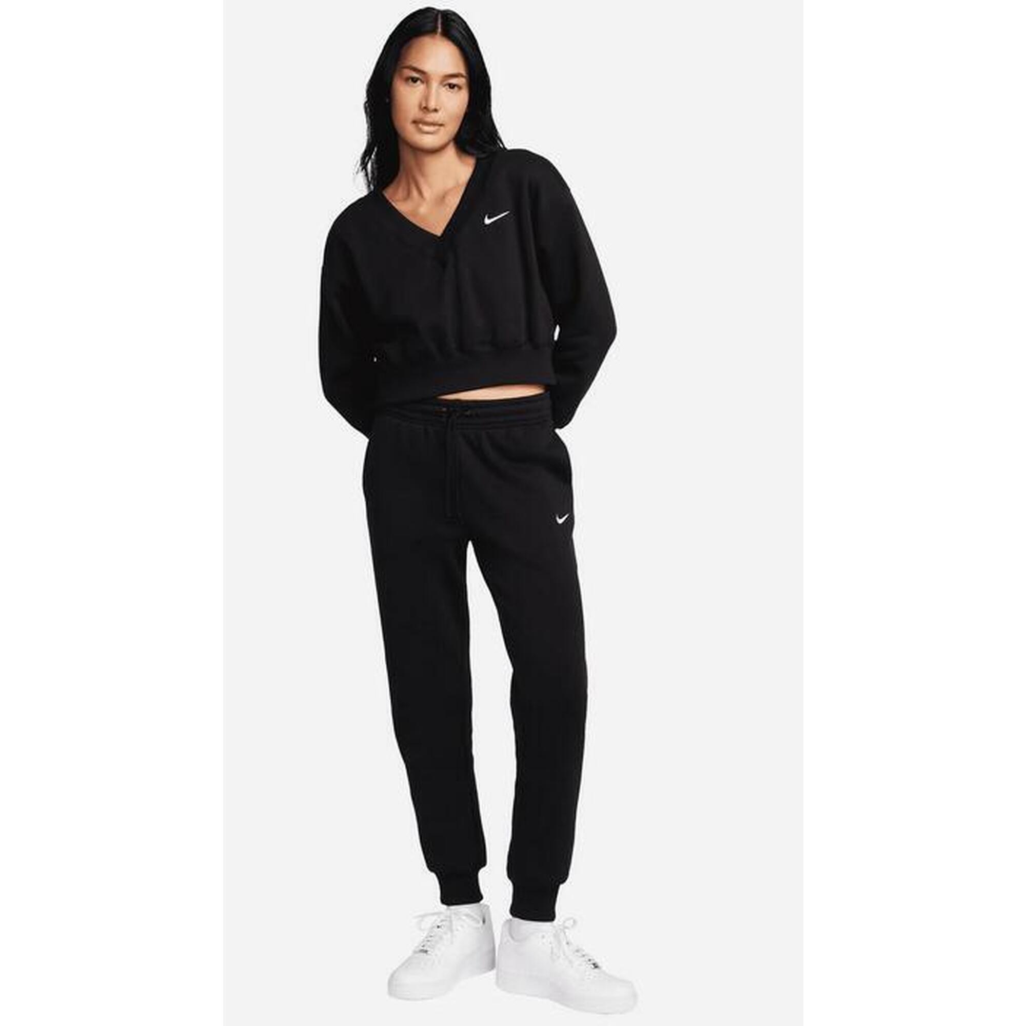 Pantalone donna nike sportswear phoenix - nero