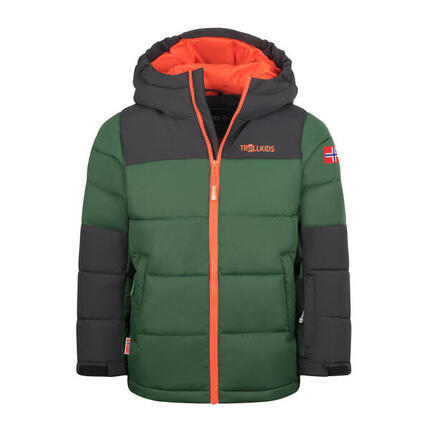 Kinder Winterjacke Narvik PRO Waldgrün/Marine
