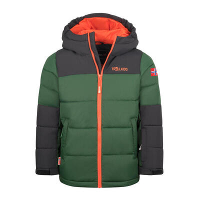 Kinder Winterjacke Narvik PRO Waldgrün/Marine