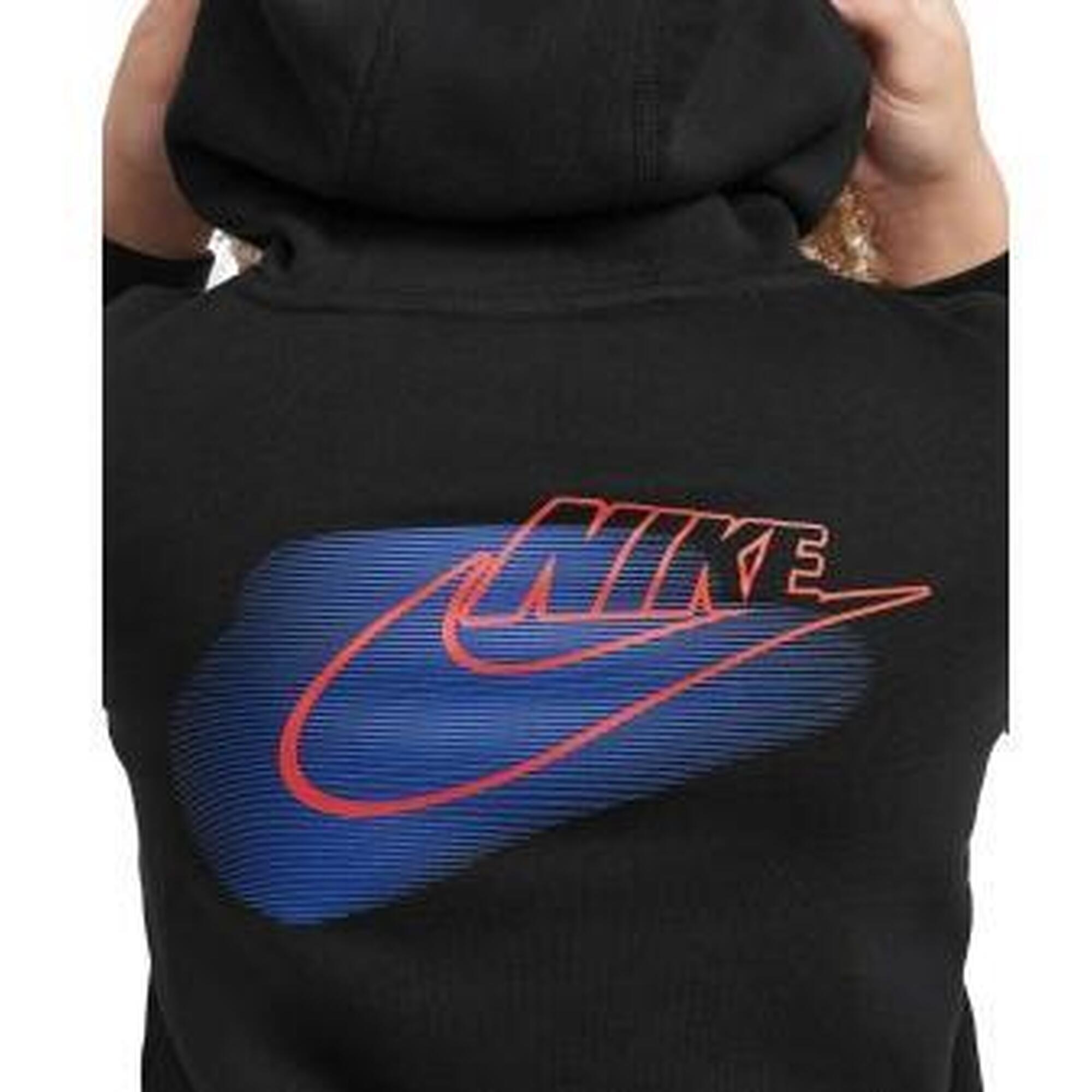 Felpa ragazzo nike sportswear standard issue - nero