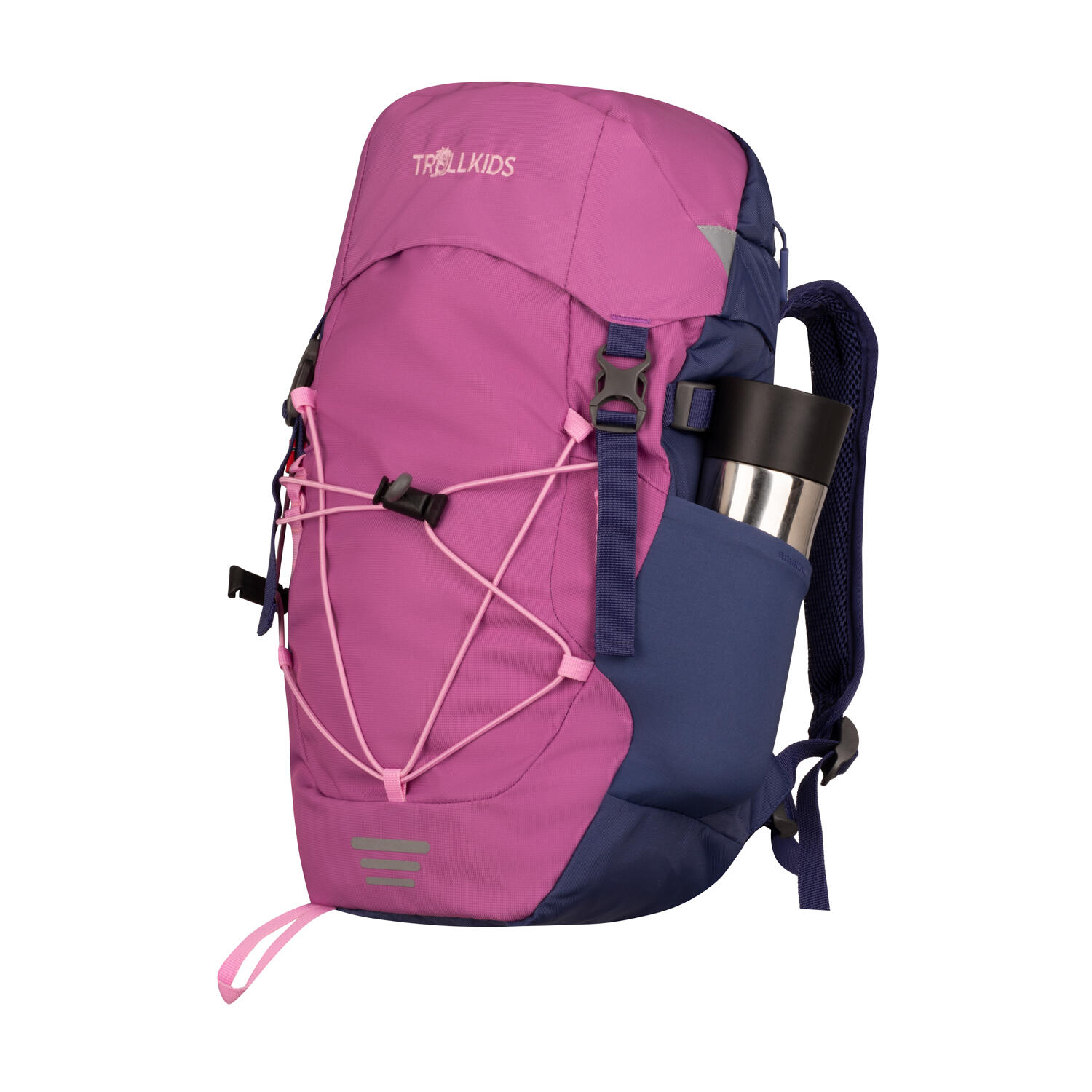 Kinder Wanderrucksack Fjell Trekker 15  Malve Rosa/Violettblau/Wildrose 2/7
