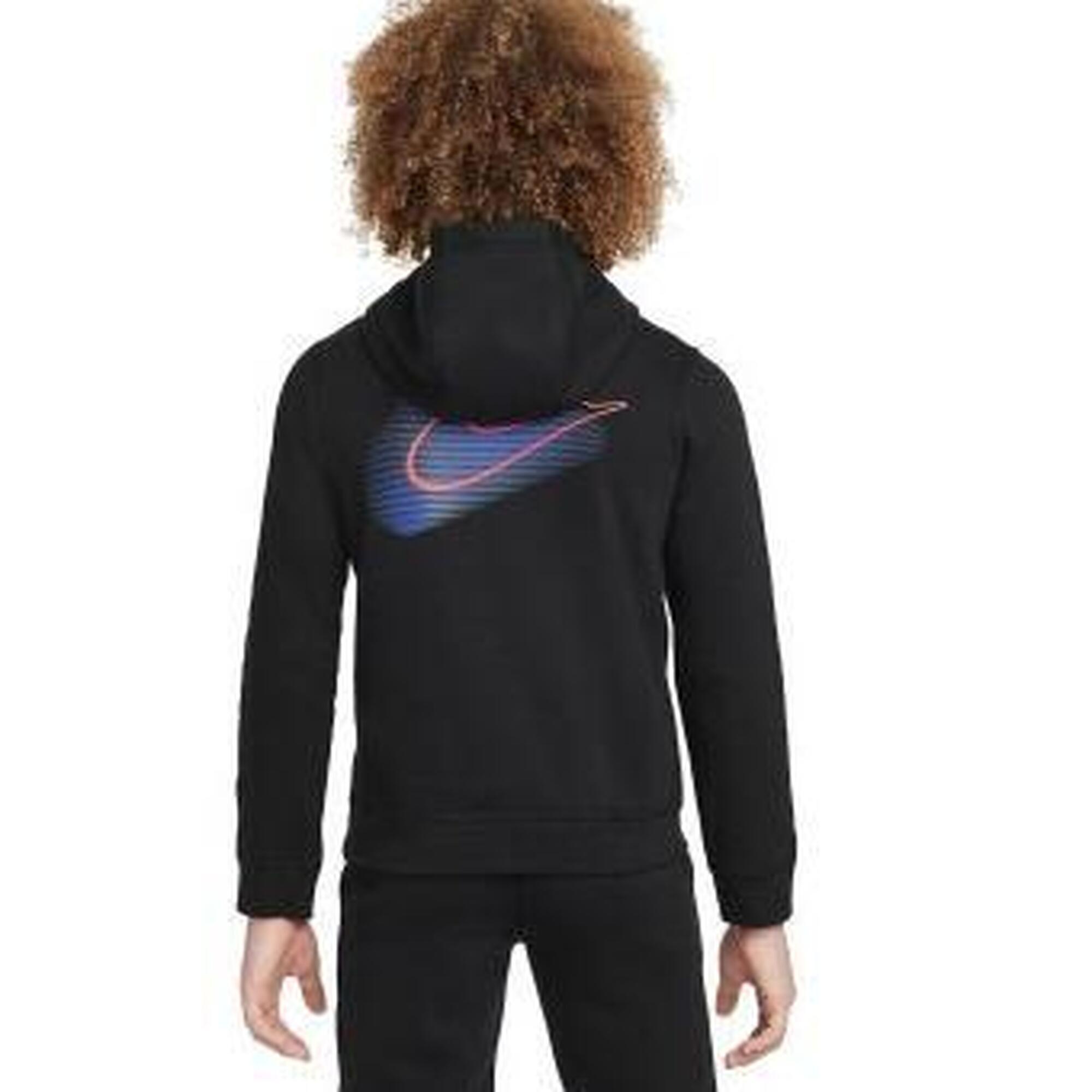 Felpa ragazzo nike sportswear standard issue - nero