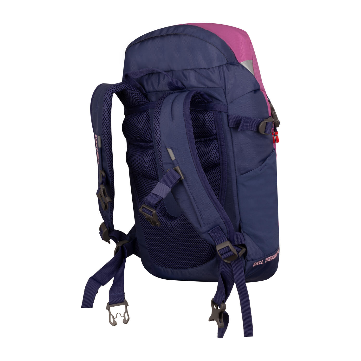 Kinder Wanderrucksack Fjell Trekker 15  Malve Rosa/Violettblau/Wildrose 4/7