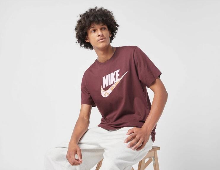 T-shirt uomo nike nsw tee12mo futura - bordeaux 2/6
