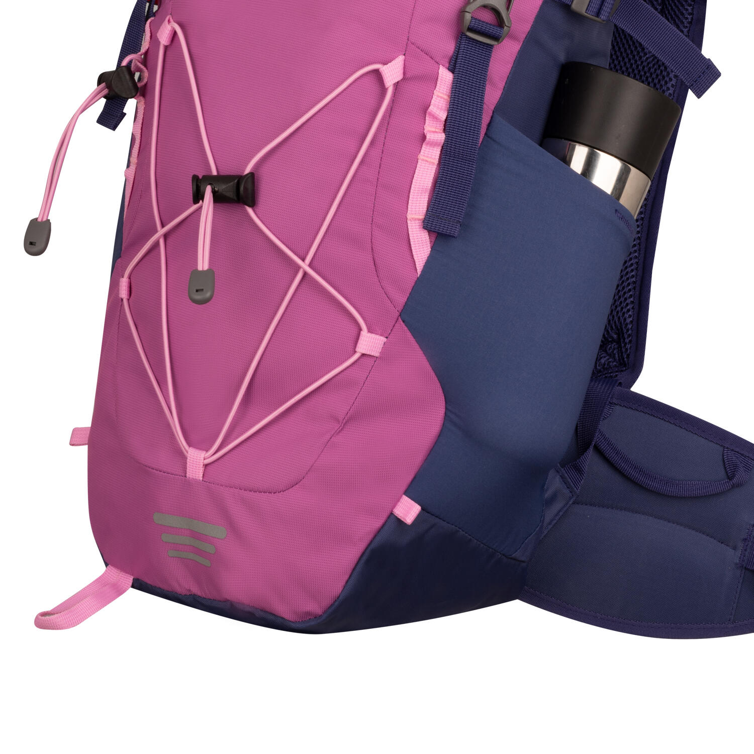 Kinder Wanderrucksack Fjell Trekker 22  Malve rosa/Violettblau/Wildrose 3/7