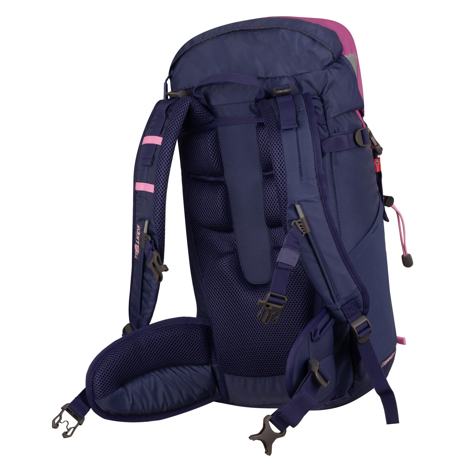 Kinder Wanderrucksack Fjell Trekker 22  Malve rosa/Violettblau/Wildrose 5/7