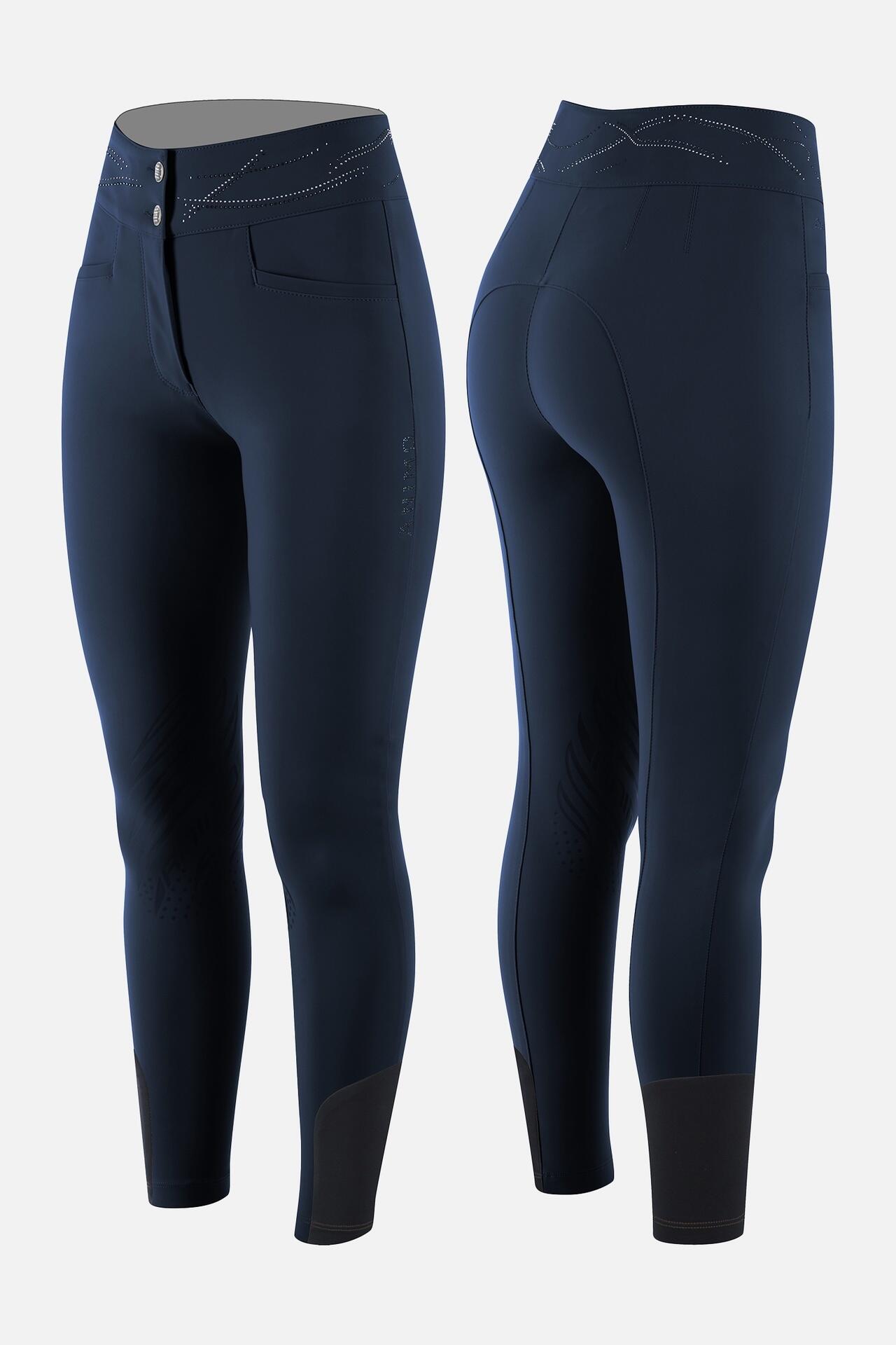 ANIMO ITALIA Animo Nacess Full Grip Dames Rijbroek Blauw -