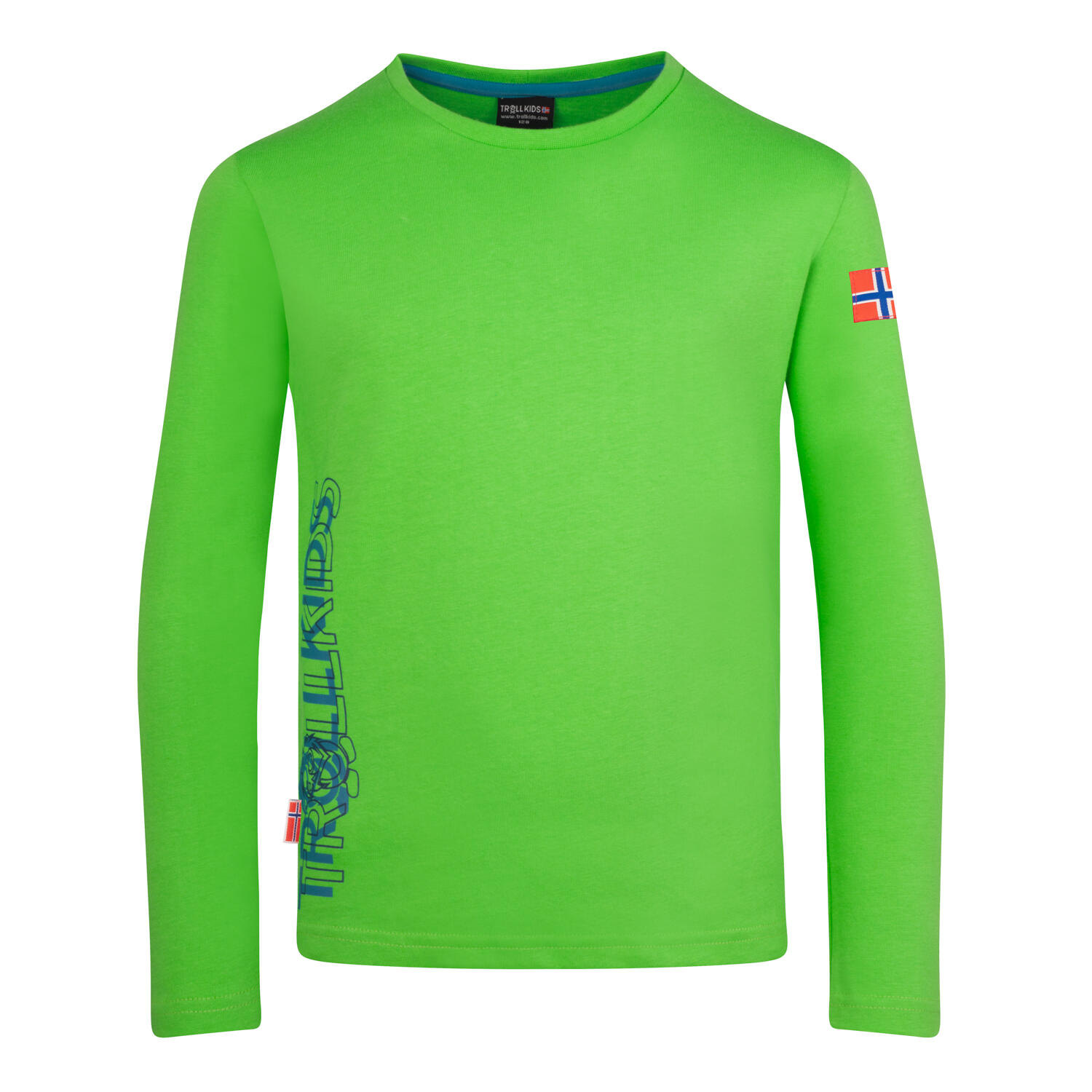 TROLLKIDS Kinder Longsleeve Stavanger XT Frischgrün/dunkel Marine