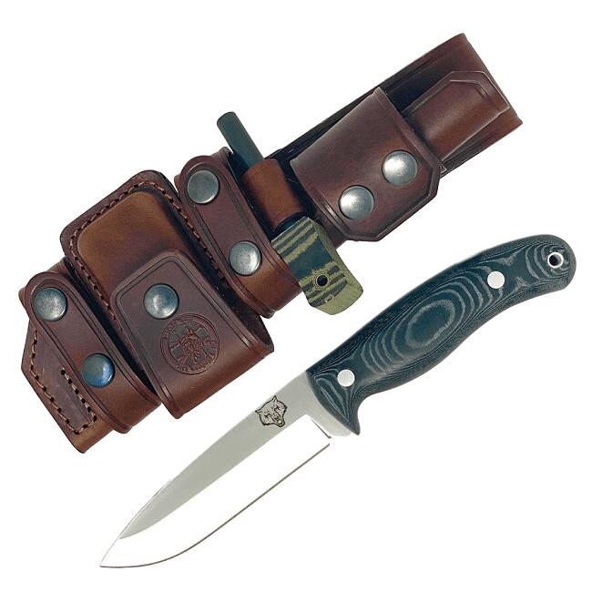 TBS Outdoor MK II TBS TIMBERWOLF CAMP KNIFE RVS- DELUXE SHEATH EDITION- BM