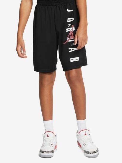 Pantaloncino ragazzo jordan vert mesh - nero