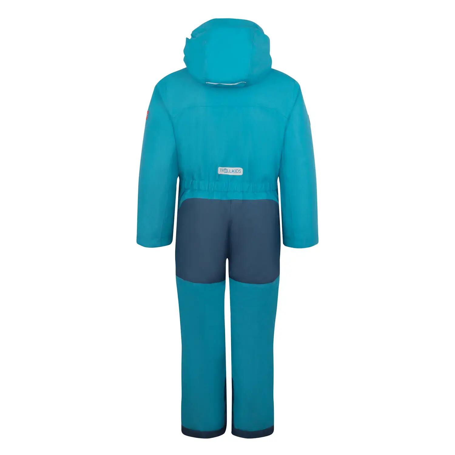 Kinder Schneeoverall Isfjord XT Dunkel Marine/Mystik Blau/Frischgrün 2/3
