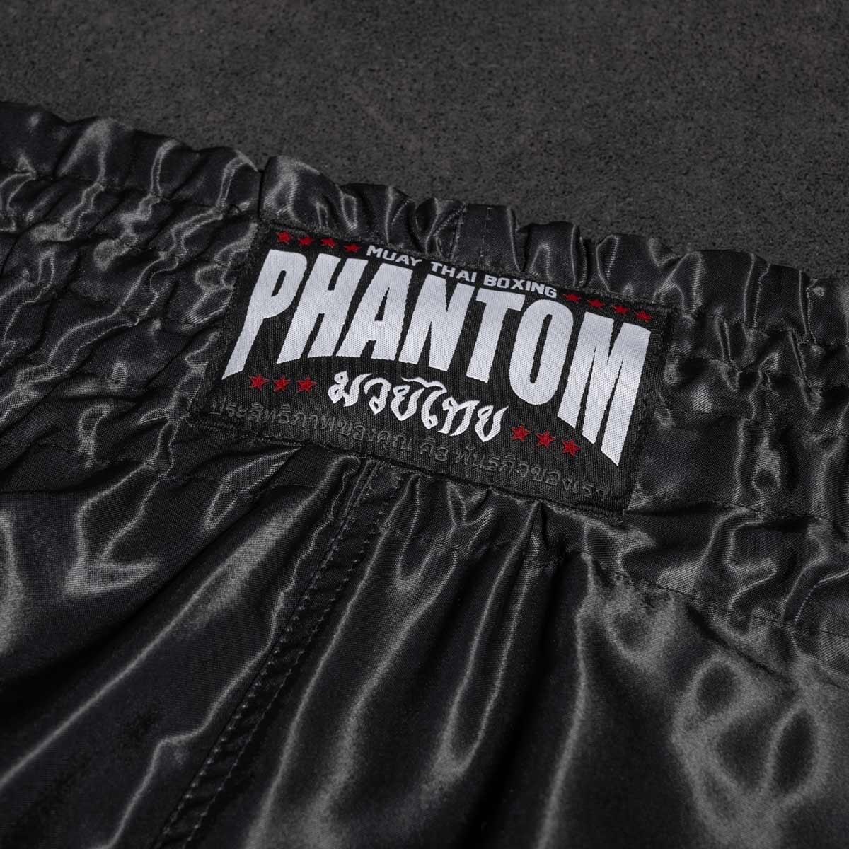 Muay-Thai-Shorts Phantom Team – Schwarz – XL 3/3