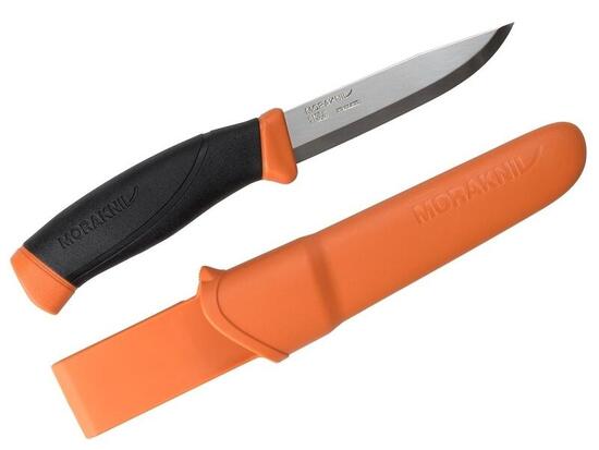 MoraKniv Companion MG Edelstahl Outdoor-Messer - Burnt Orange