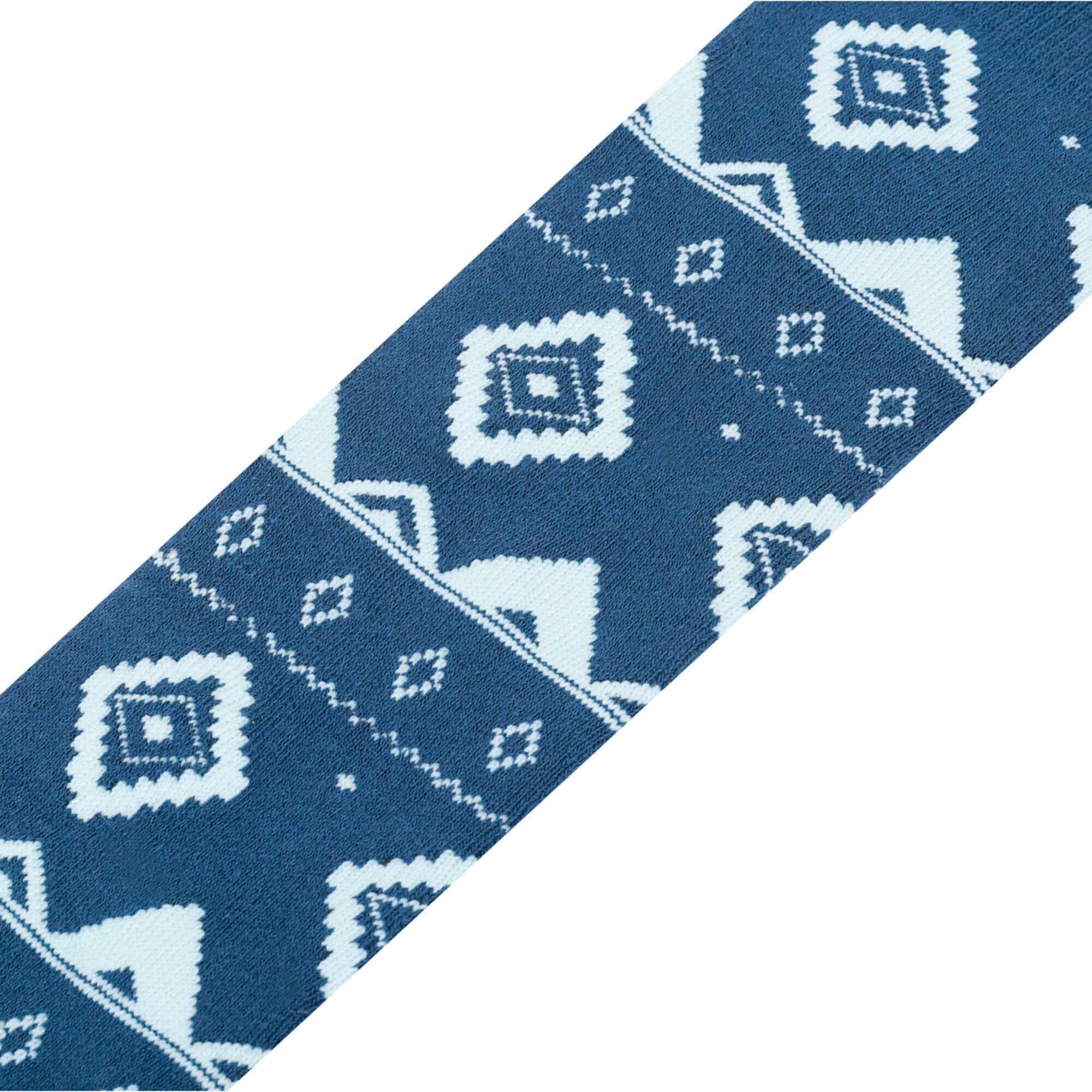 Chaussettes De Ski Motif/style Festif Femme (Denim Sombre) 3/4