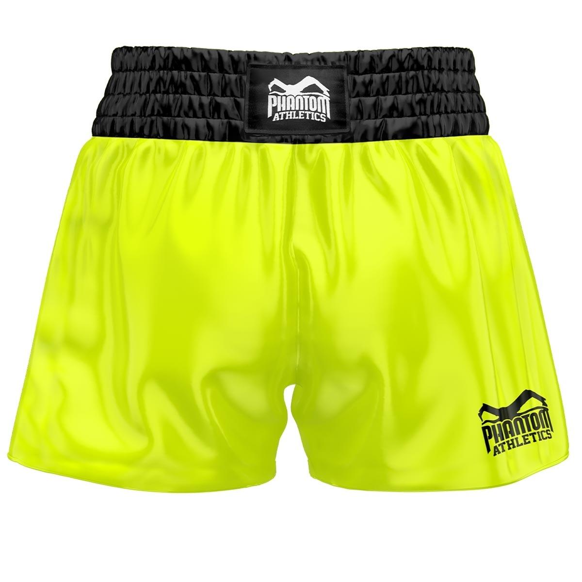 Short de Muay Thai Phantom Team – Jaune fluo – L 2/2