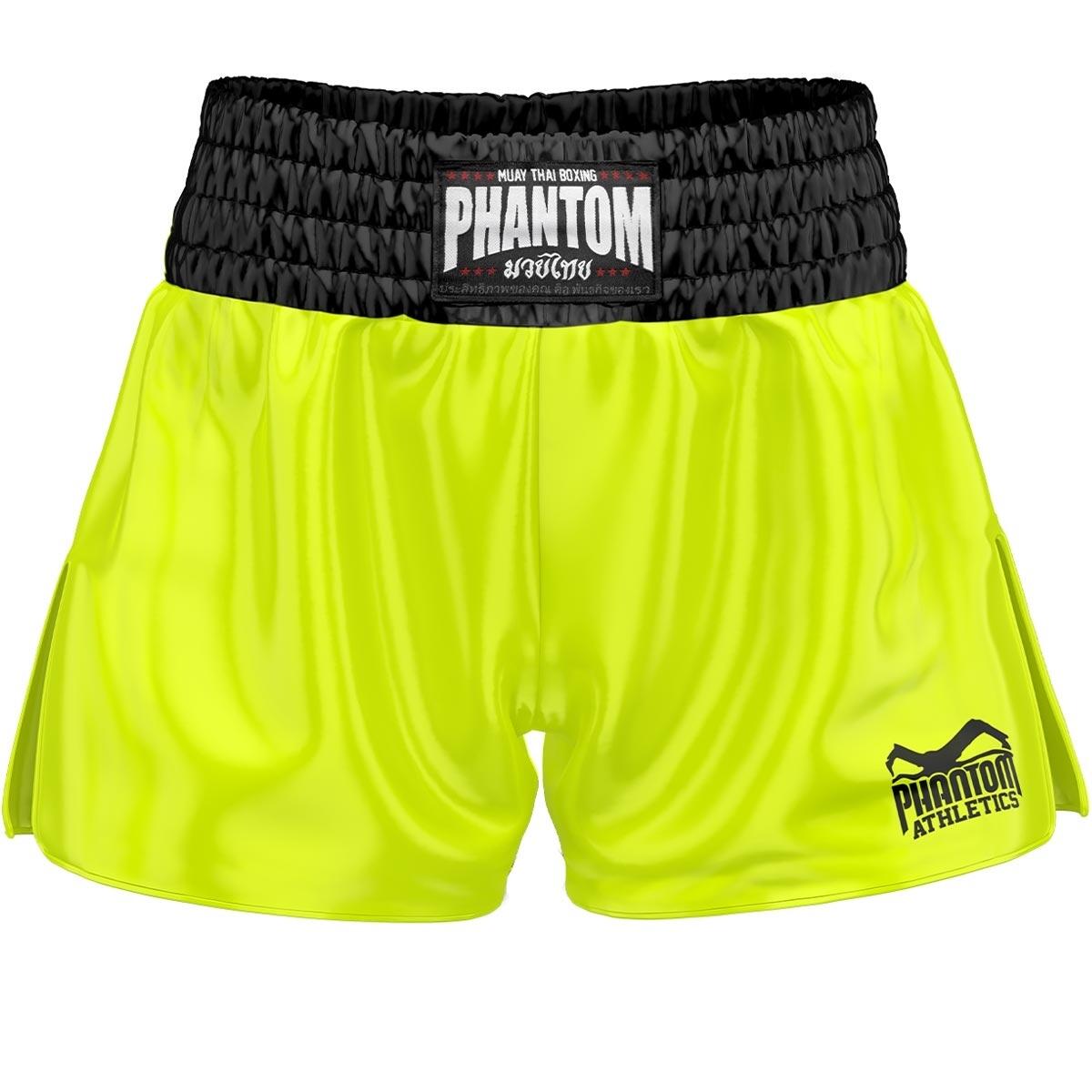 Short de Muay Thai Phantom Team – Jaune fluo – L 1/2