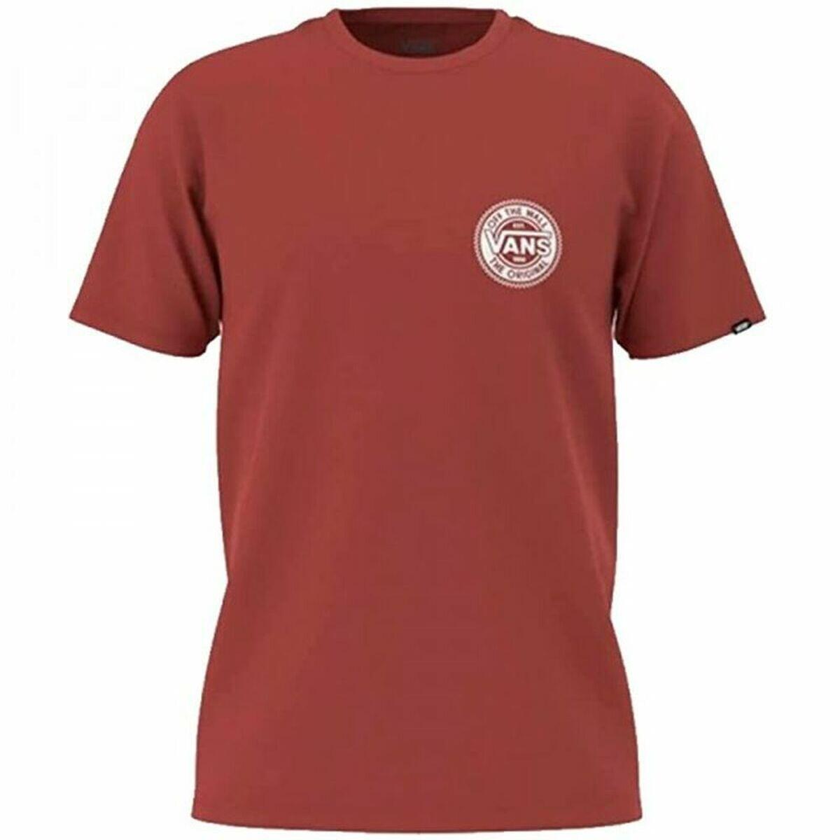 Maglia a Maniche Corte Uomo Vans Original Checkerboard Rosso 2/3