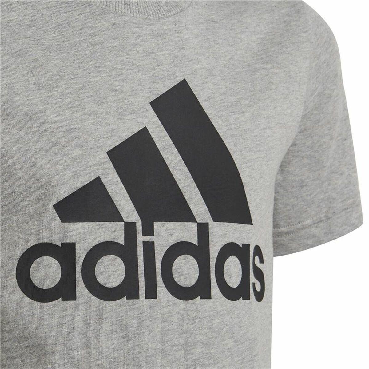 Camiseta de Manga Corta Adidas  Essentials  Gris 5/5