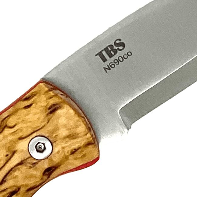 TBS Outdoor MK III TBS Boar Edc Non Locking Curly Birch Hollo Grind